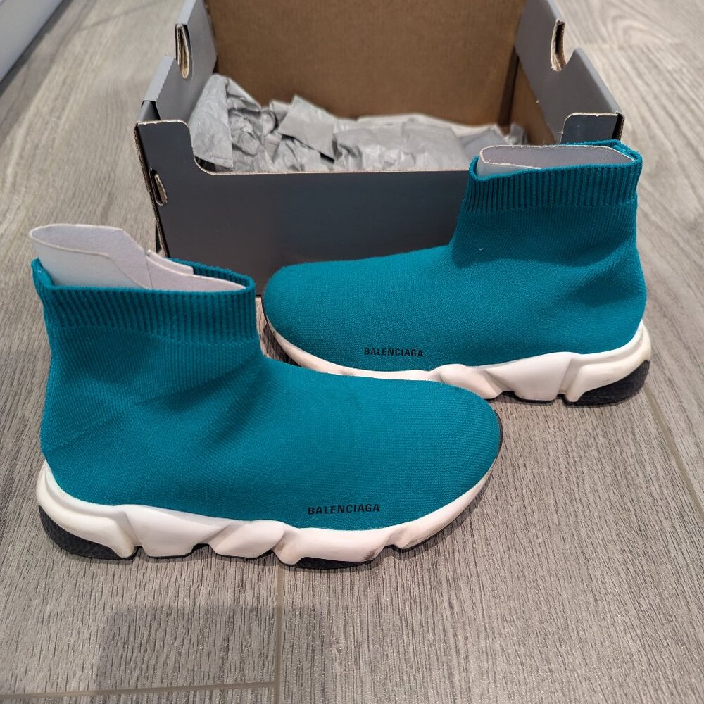 Balenciaga Logo Speed Sock Trainers - Kids